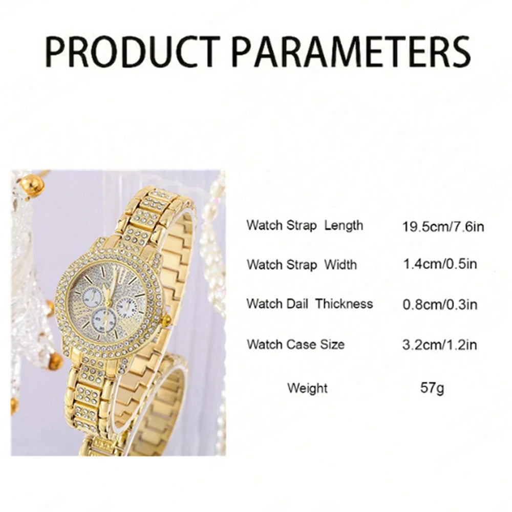 Quartz Watch Gold Set ﻿